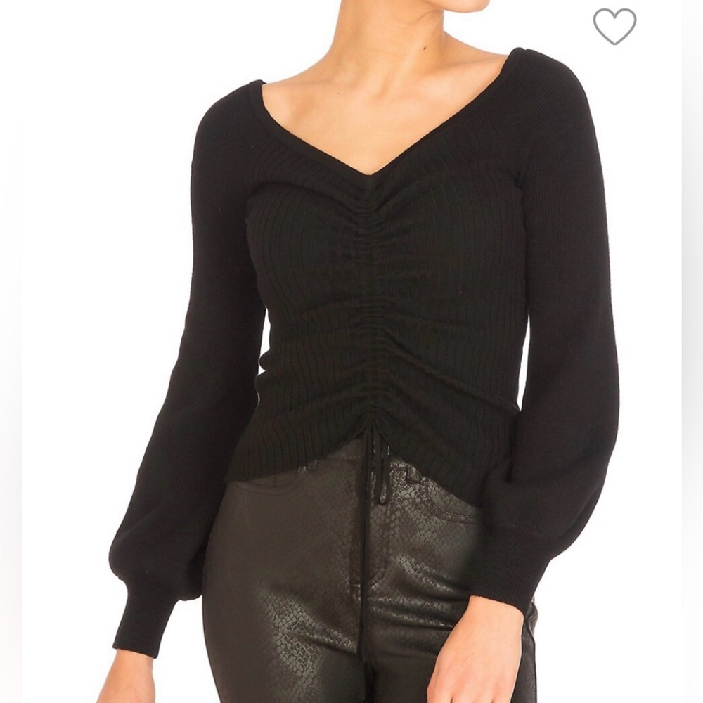Guess Black Off-Shoulder Sweater